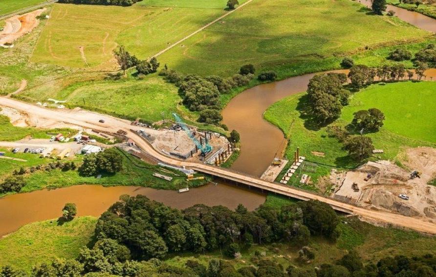 Waikato Expressway - Huntly Section - Aerial